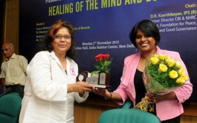 Satchitananda Vandana Khaitan with her Guru Yogi Protoplasm